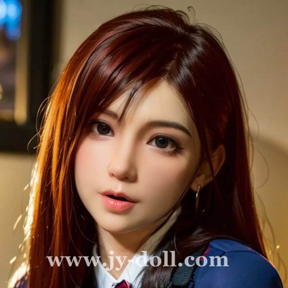 JY Doll silicone sex doll head Anna, removable jaw