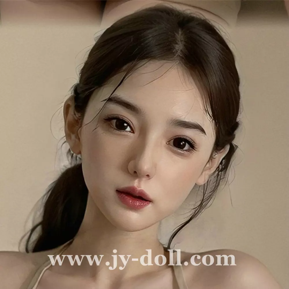 JY Doll silicone sex doll head Liya, removable jaw