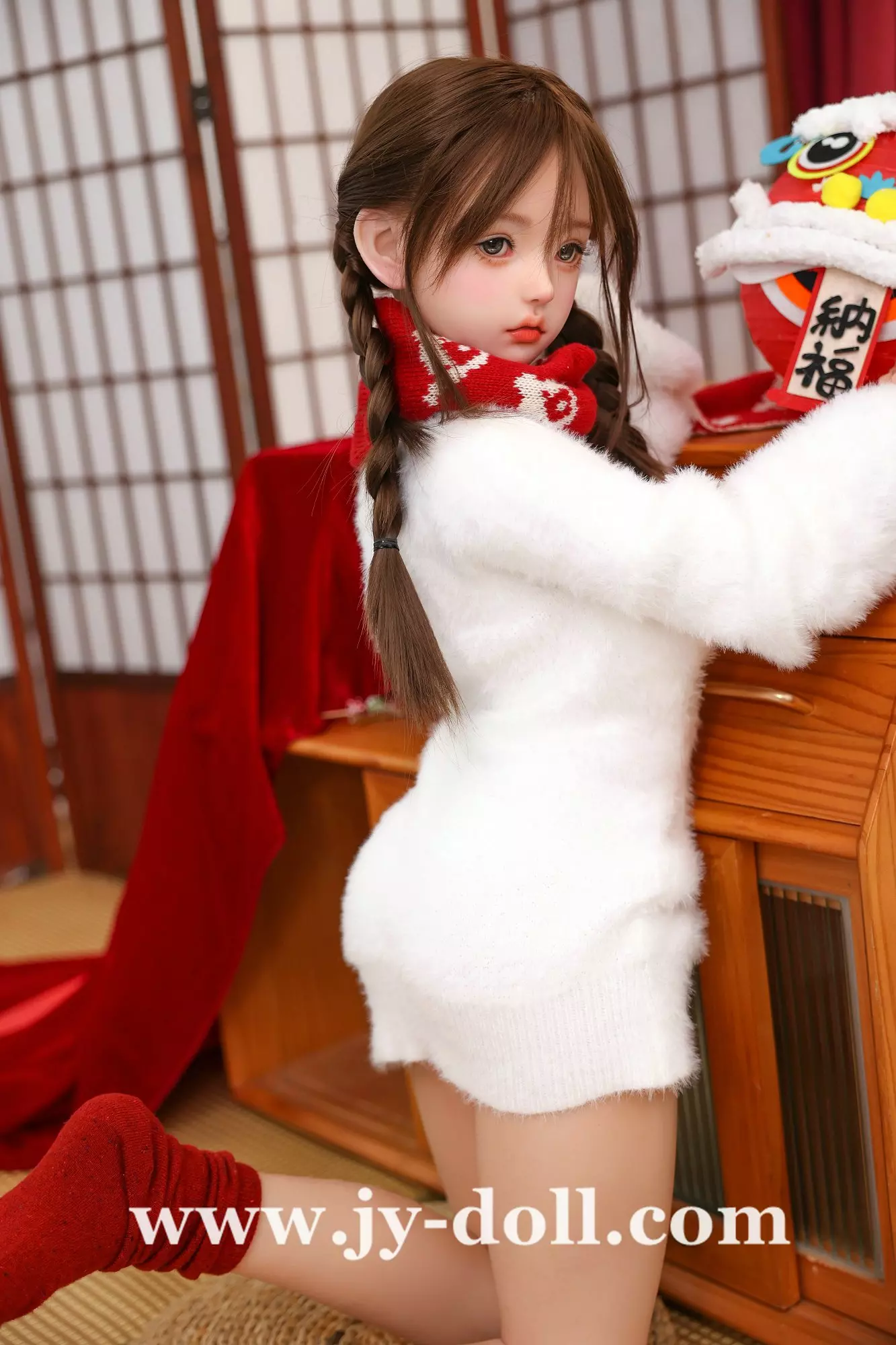 JY Doll 123CM E cup full silicone doll Roy cute doll