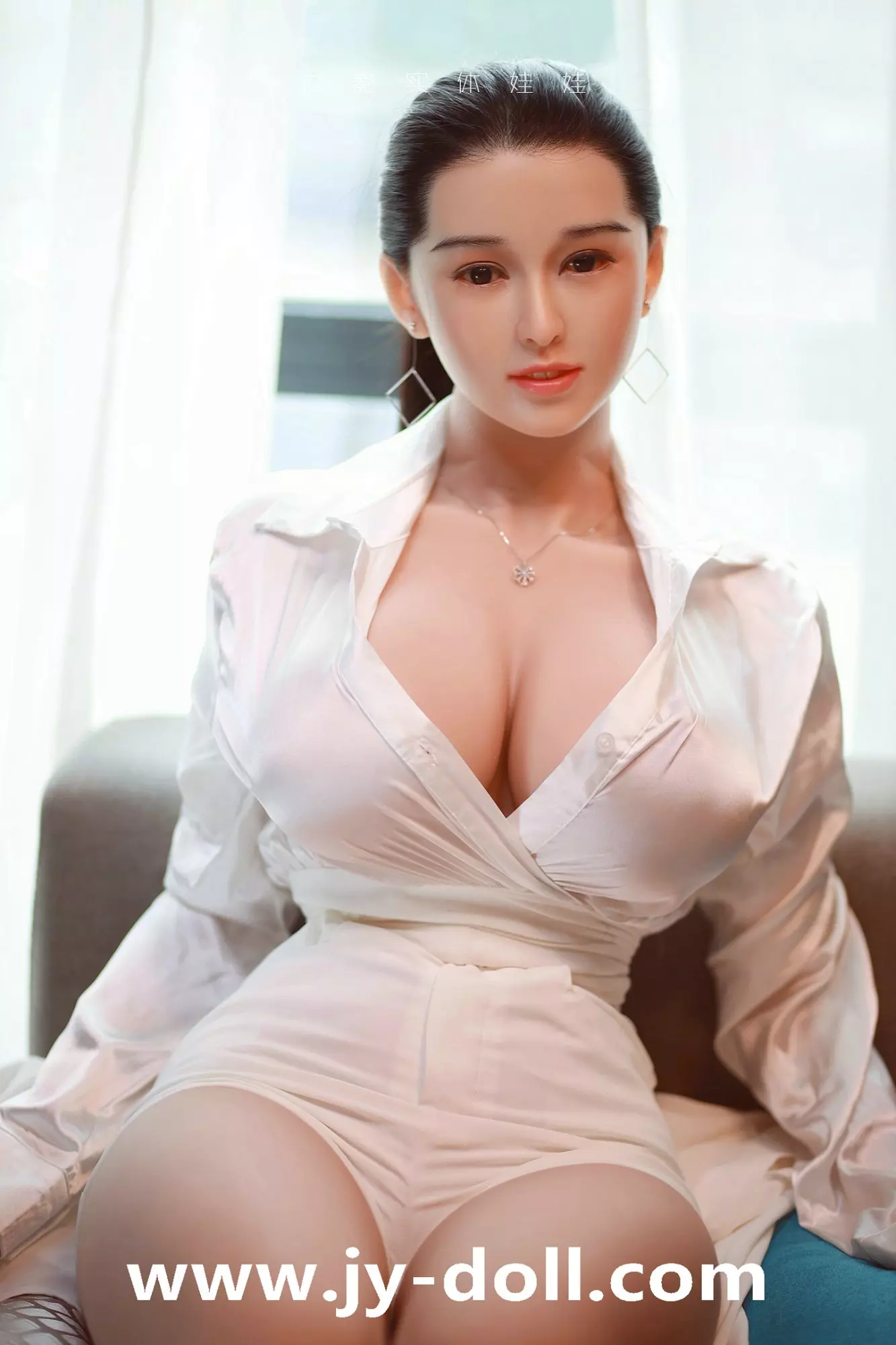 JY DOLL 164CM BIG BOOBS REAL DOLL Iverson(silicone head)