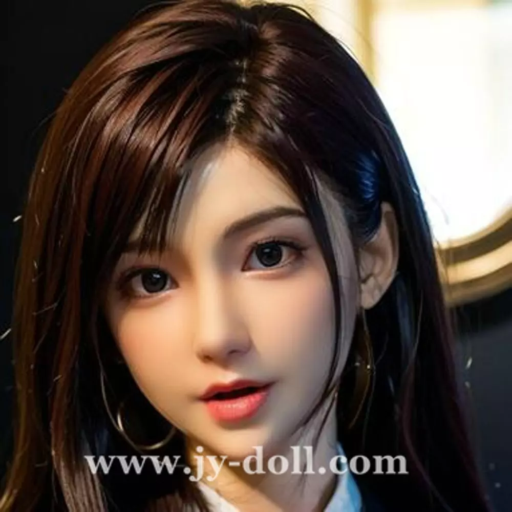 JY Doll silicone sex doll head Anna, removable jaw