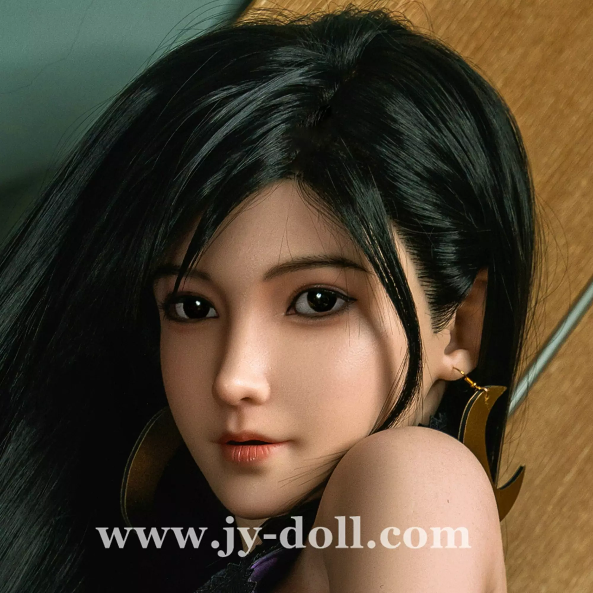 JY Doll silicone sex doll head Annie, removable jaw