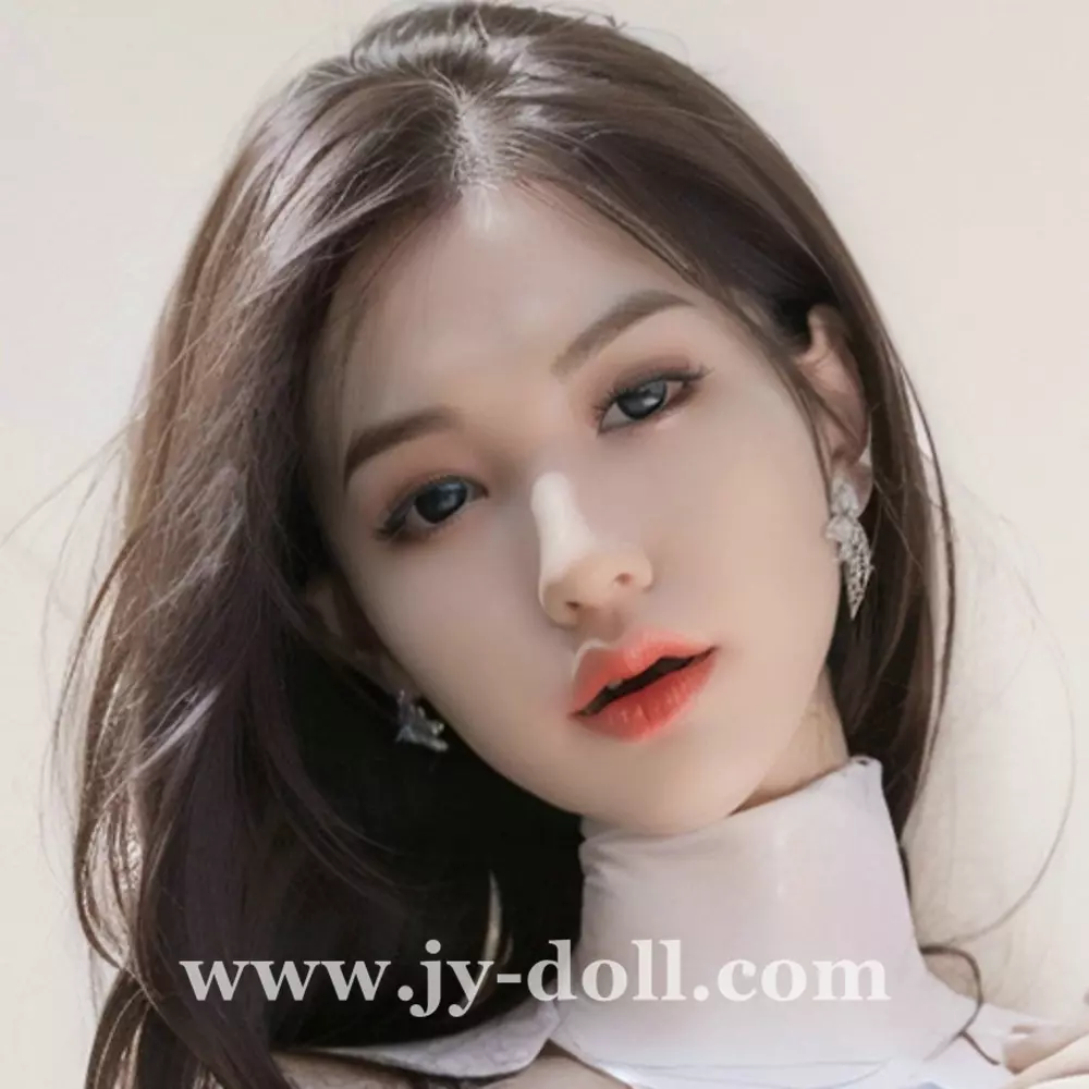 JY Doll silicone sex doll head Wanjun, removable jaw