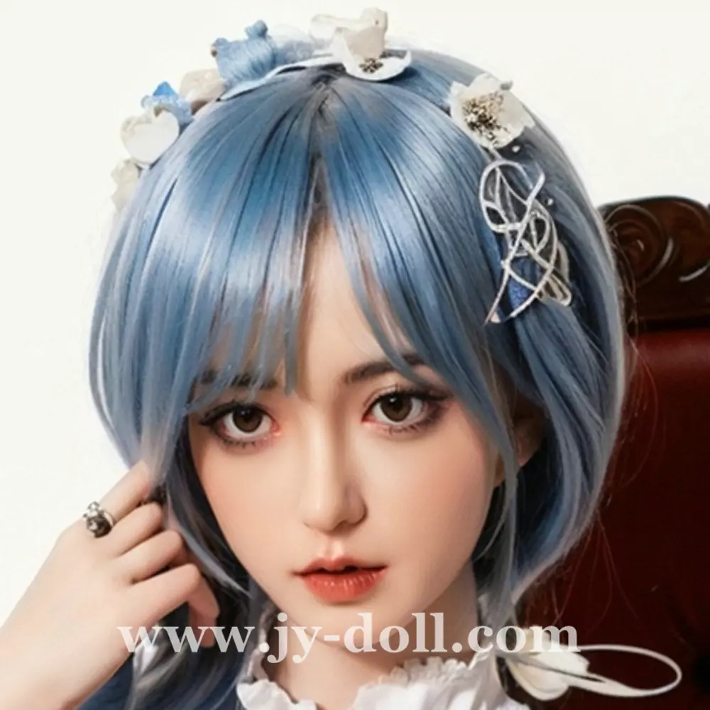 JY Doll silicone sex doll head Naixue, removable jaw