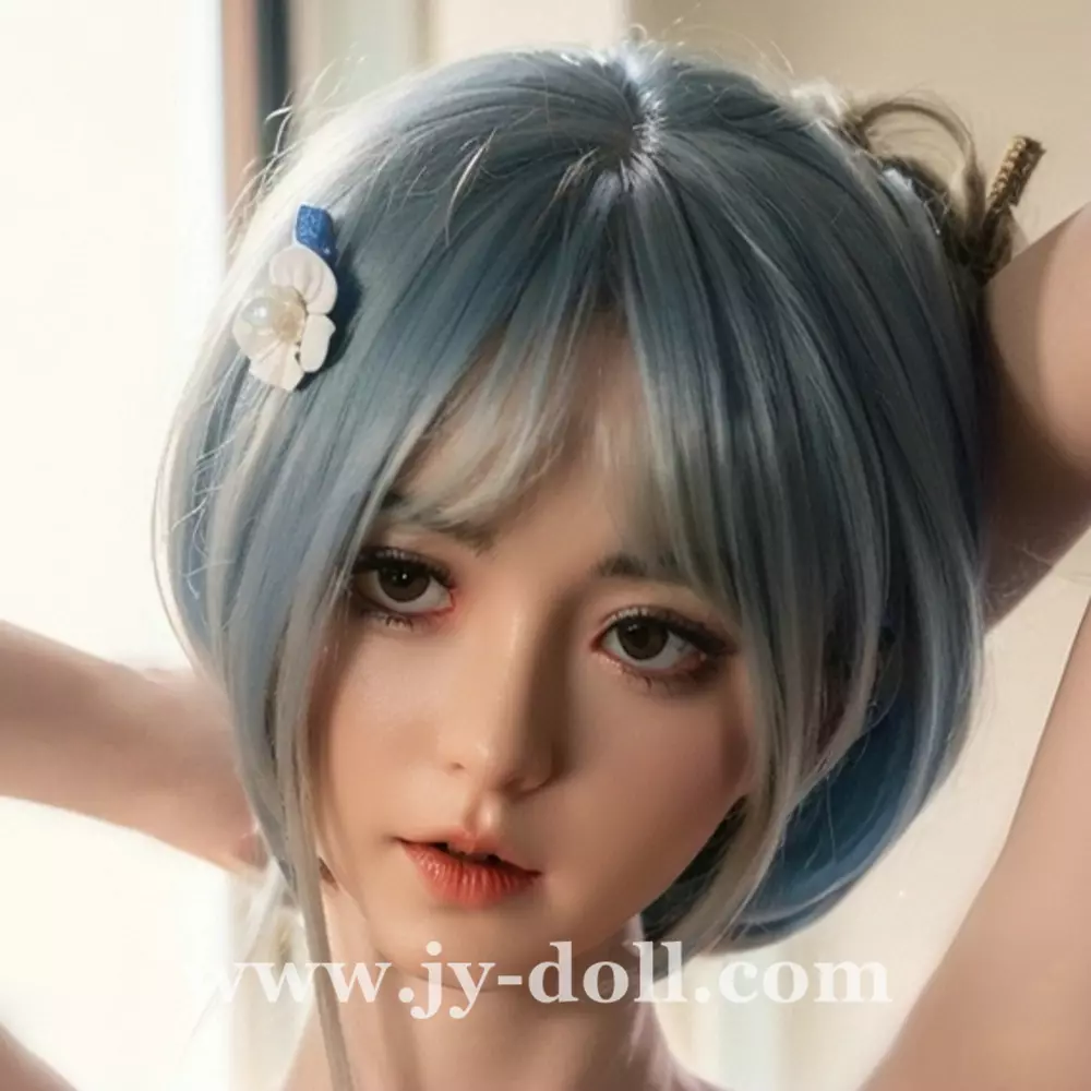 JY Doll silicone sex doll head Naixue, removable jaw