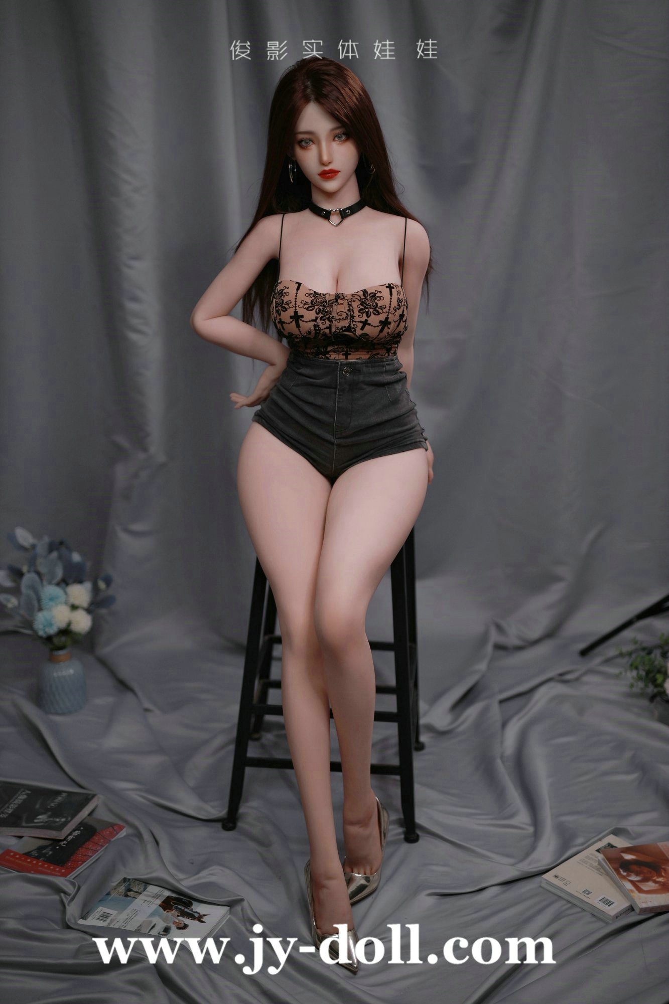 JY DOLL 163CM TPE sex doll Linda(silicone head)