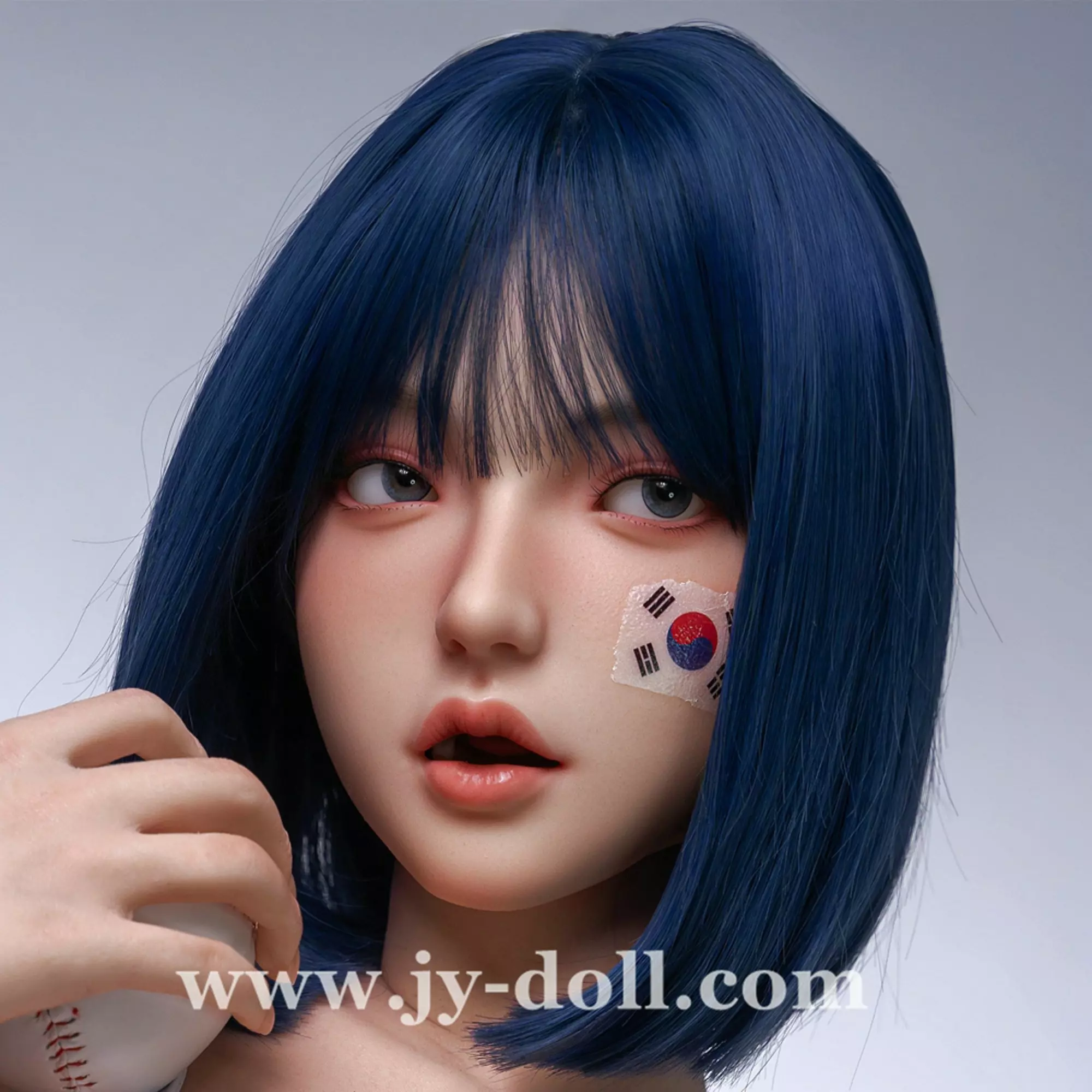 JY Doll silicone sex doll head Annai, removable jaw